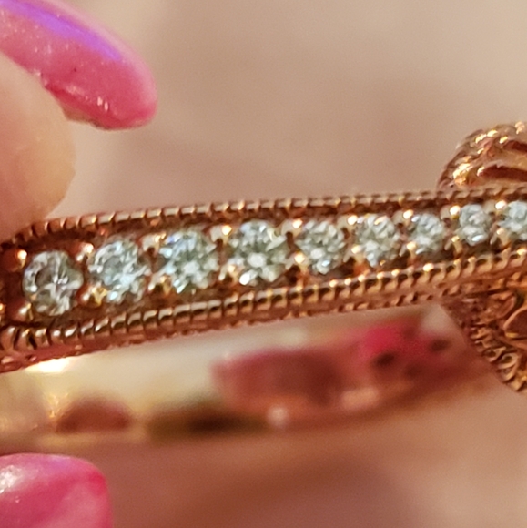 Sz 9, Purple & White Cubic Zirconia 18k Rose Gold Over 925 Silver,  5.98ctw, NWT - Picture 12 of 14